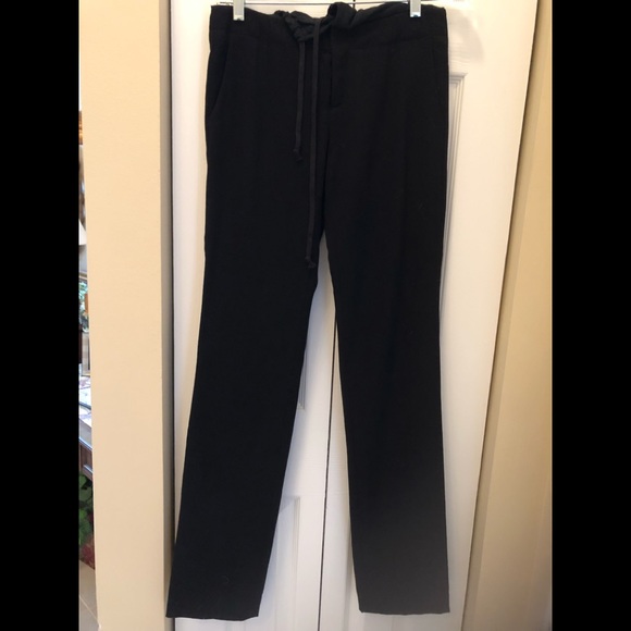 Helmut Lang Pants - Helmut Lang New York lightweight soft fabric blend tall straight pants + pockets